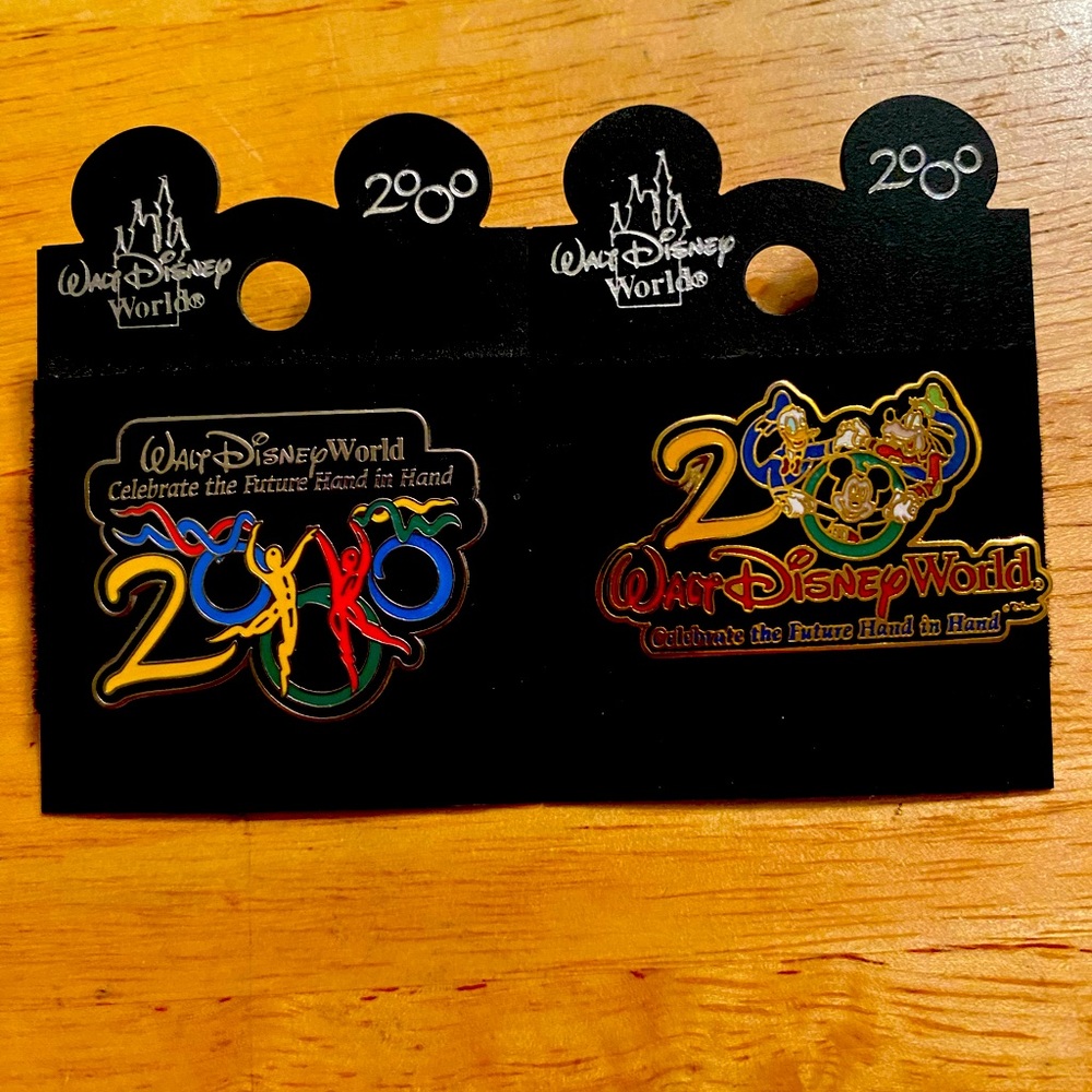 Year 2000 Disney World pins.